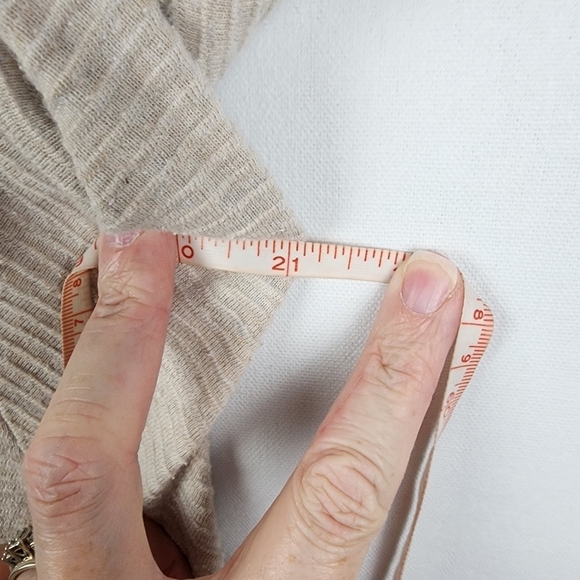 J Jill Ribbed Cream Long Sleeved Top Size Extra Small - Picture 5 of 6